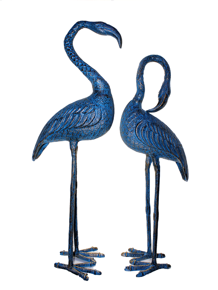 Metal İkili Flamingo Seti 105-100 Cm 104100cmmavi