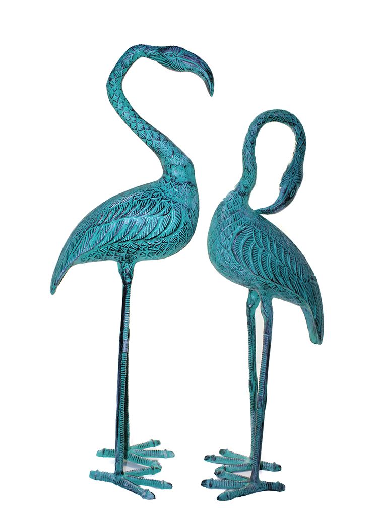 Metal İkili Flamingo Seti 105-100 Cm 104100cmyeşil