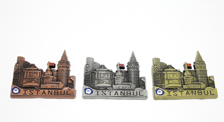 Metal İstanbul Temalı Yöresel Magnet 2Alk79