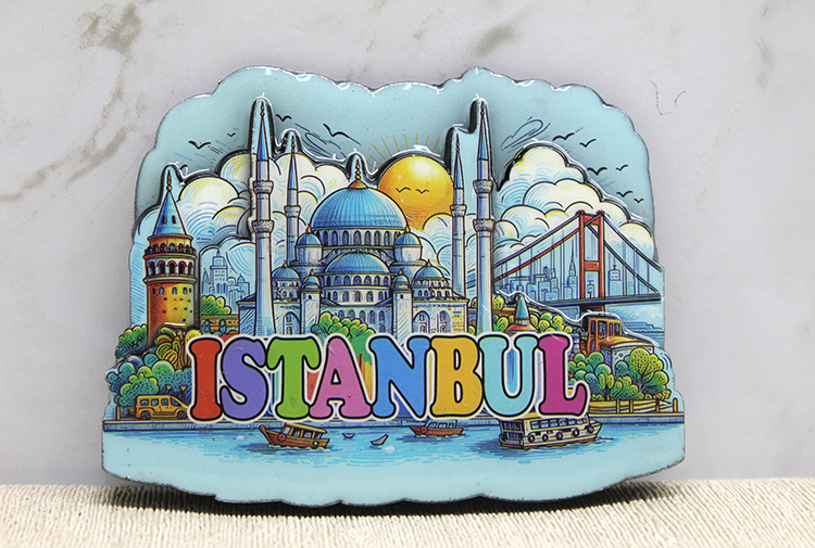 Ahşap İstanbul Temalı Magnet Alk4360