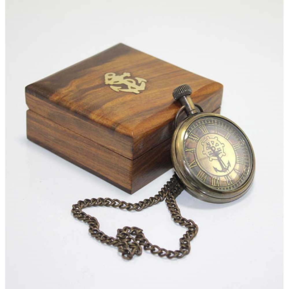 Kutulu Pirinç Köstekli Saat 15491