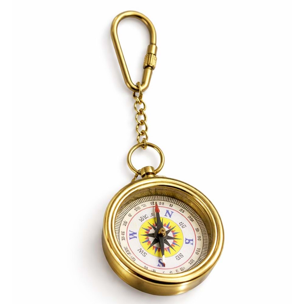 Pirinç Pusula Anahtarlık 16189