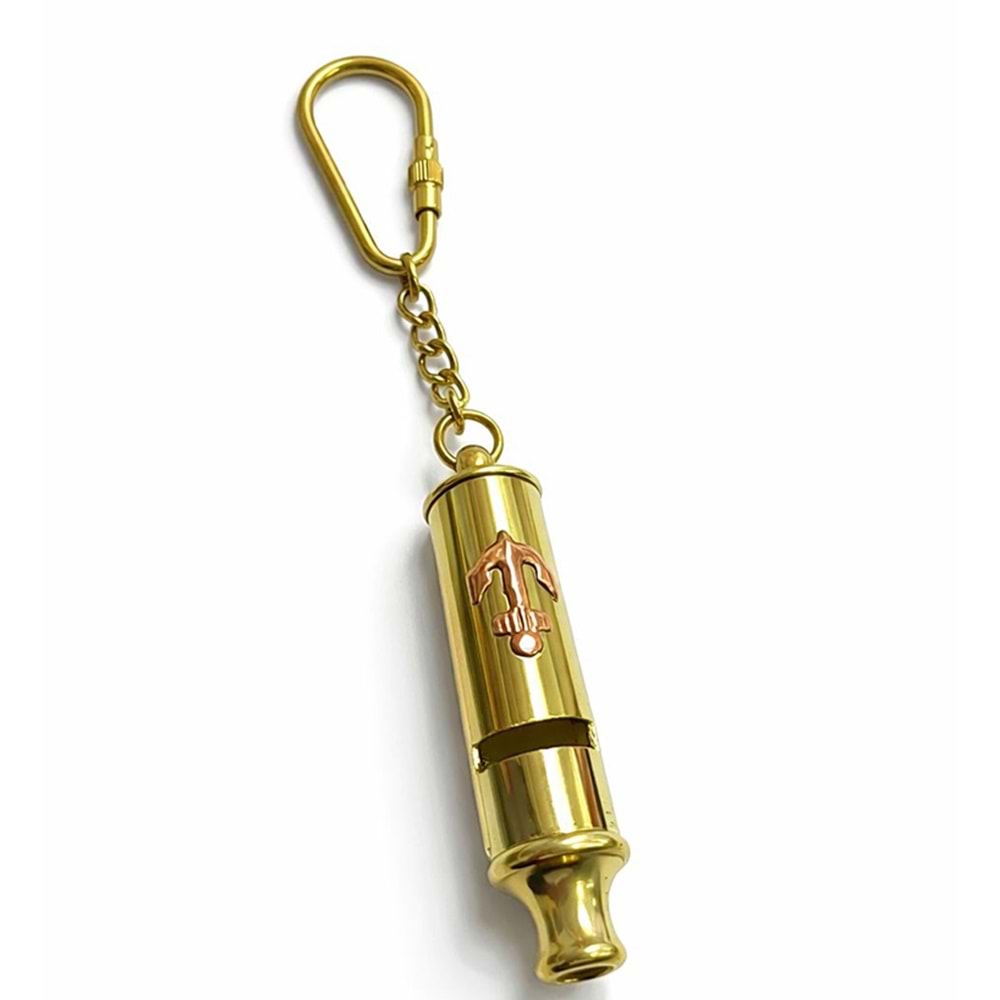 Pirinç Düdük Anahtarlık 2938