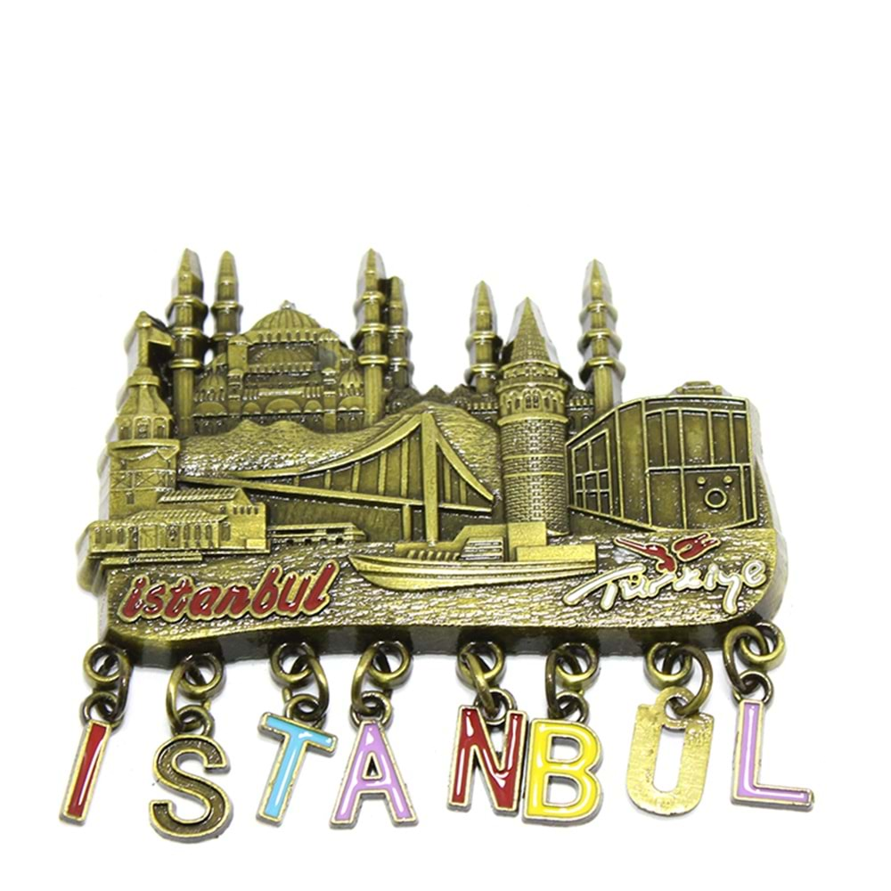 Metal İstanbul Temalı Yöresel Magnet 2Alk86