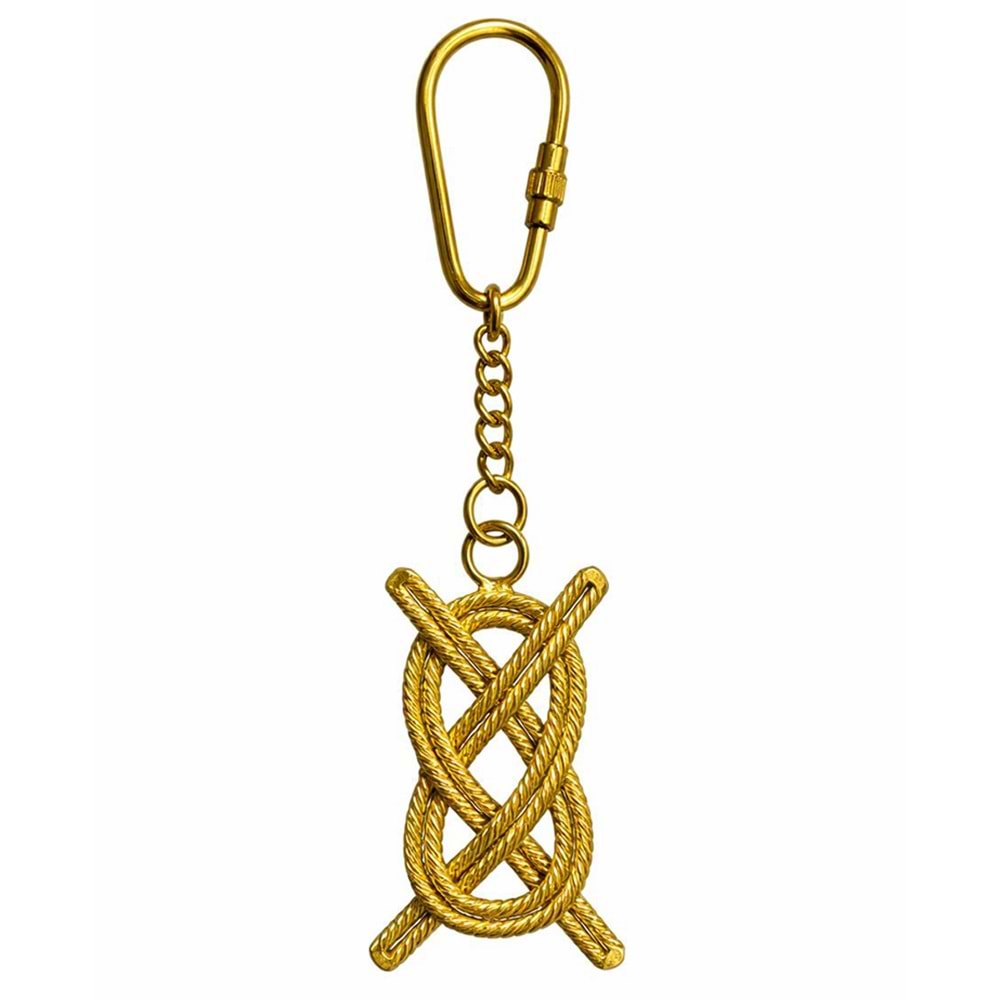 Pirinç Gemi Düğümü Anahtarlık 3075C