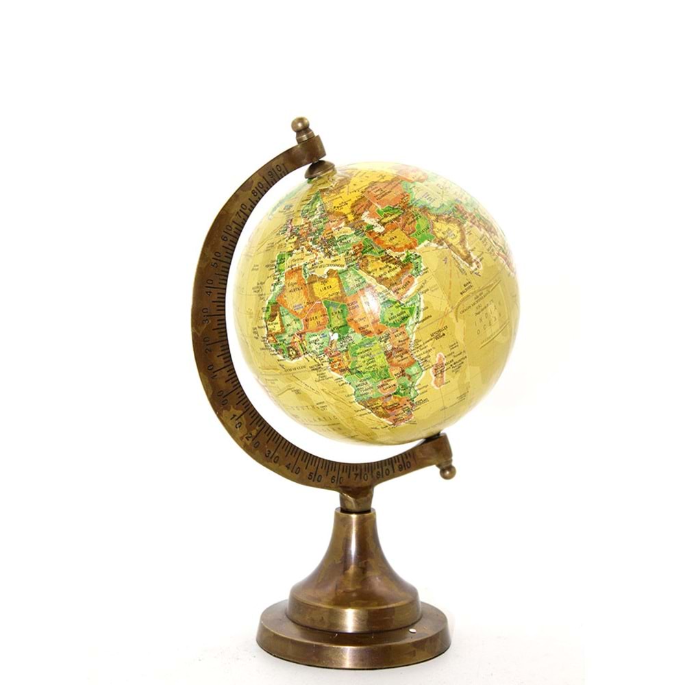 Pirinç Dünya Küre 3382A