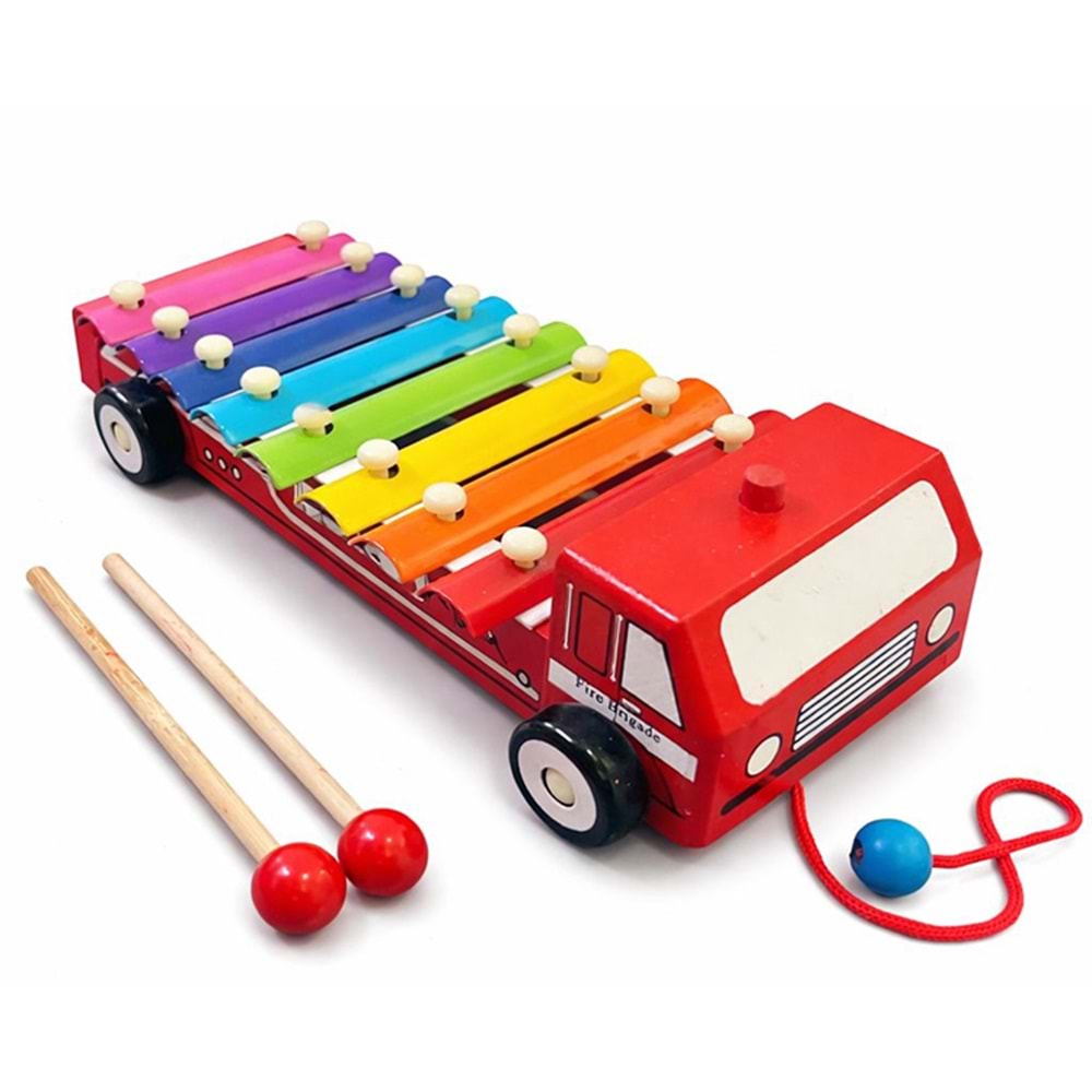 Ahşap Arabalı 8'Li Selefon Müzik Aleti 93-719