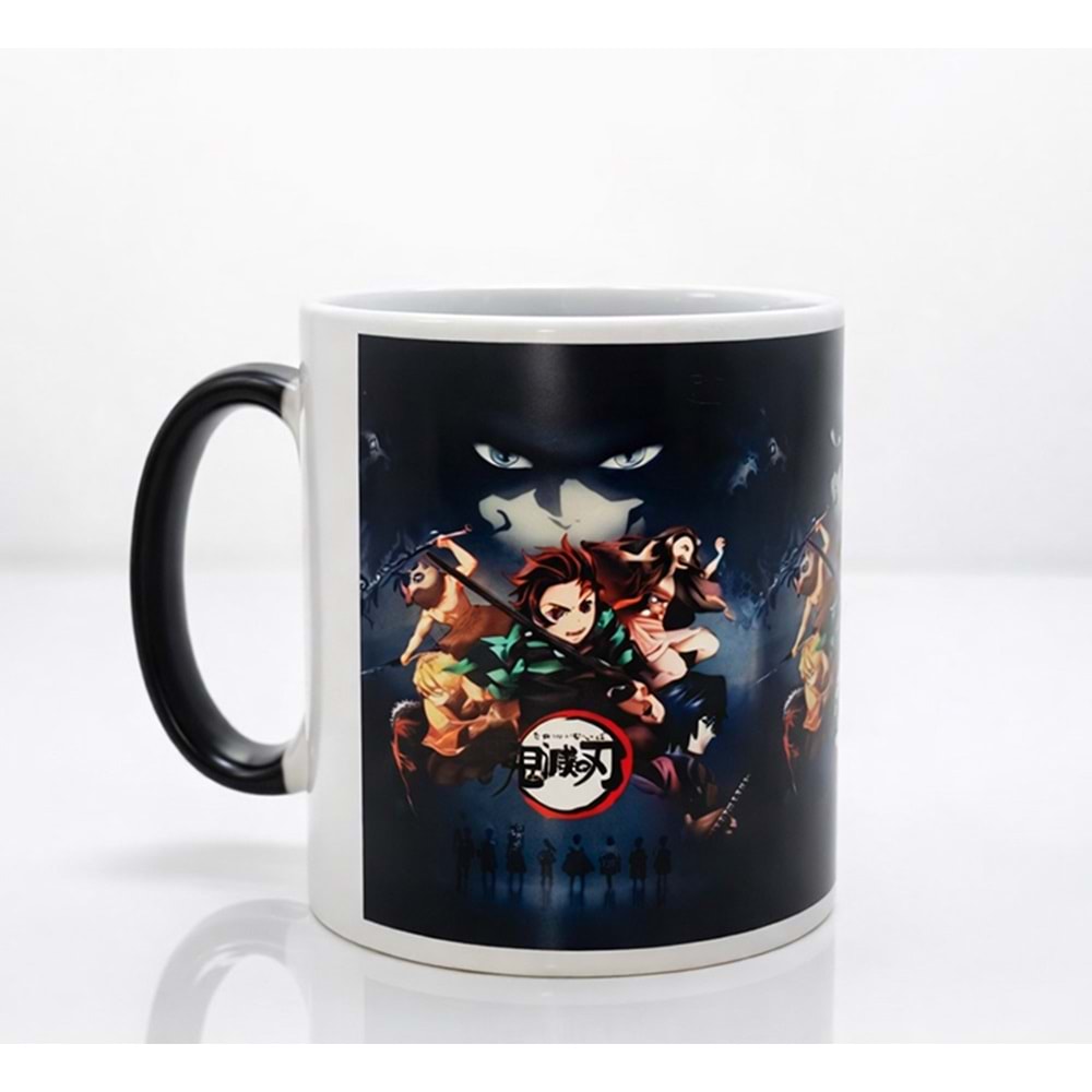 Porselen Renk Değiştiren Demon Slayer Kupa Bardak AAlk383