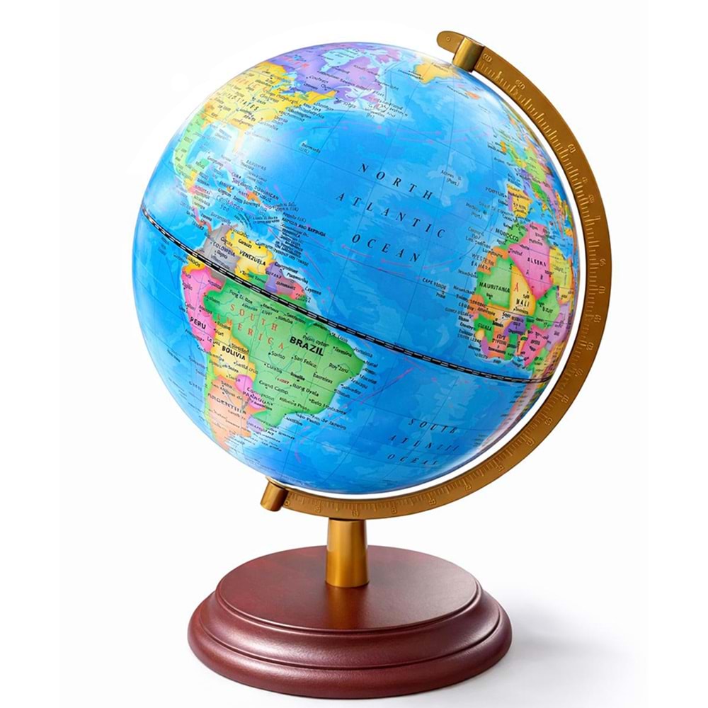Dekoratif Işıklı Masa Üstü Dünya Küre Alk5260