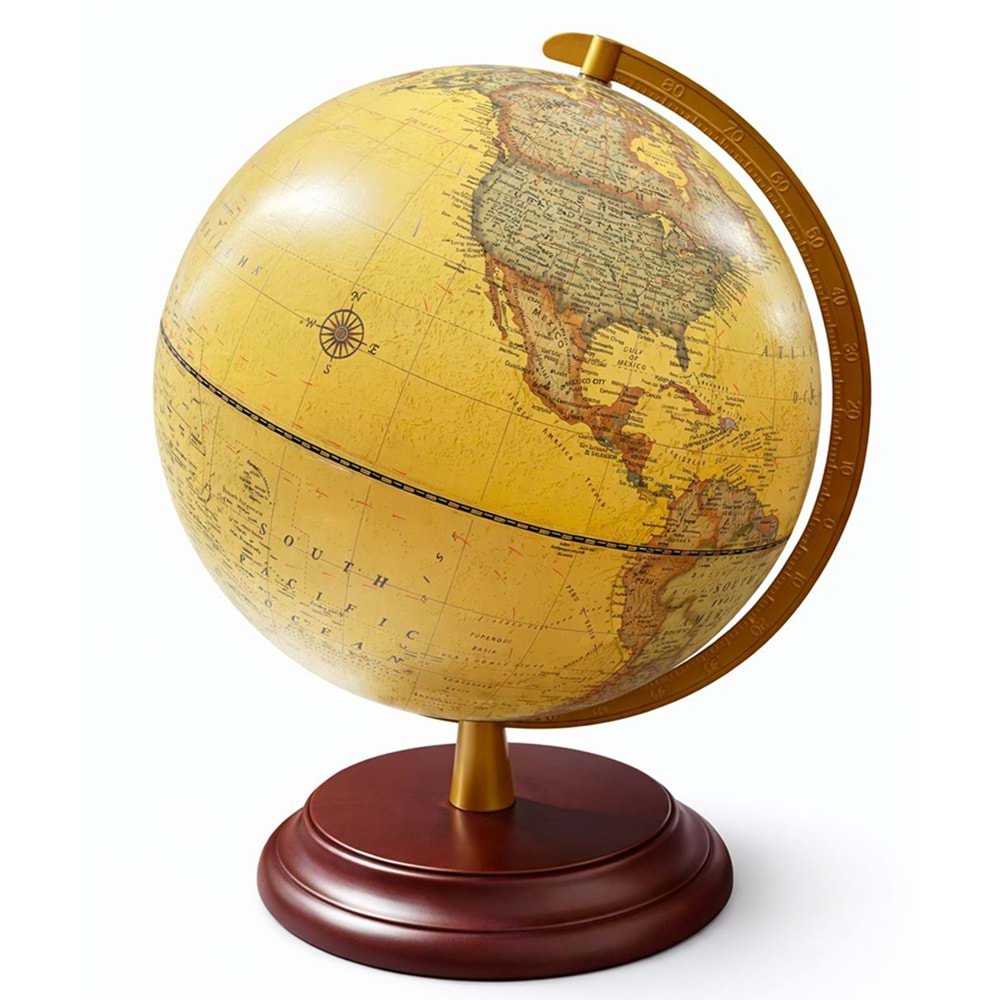 Dekoratif Işıklı Masa Üstü Dünya Küre Alk5263