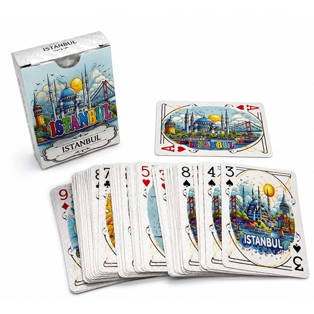 İstanbul Temalı İskambil Oyun Kartı Alk5659