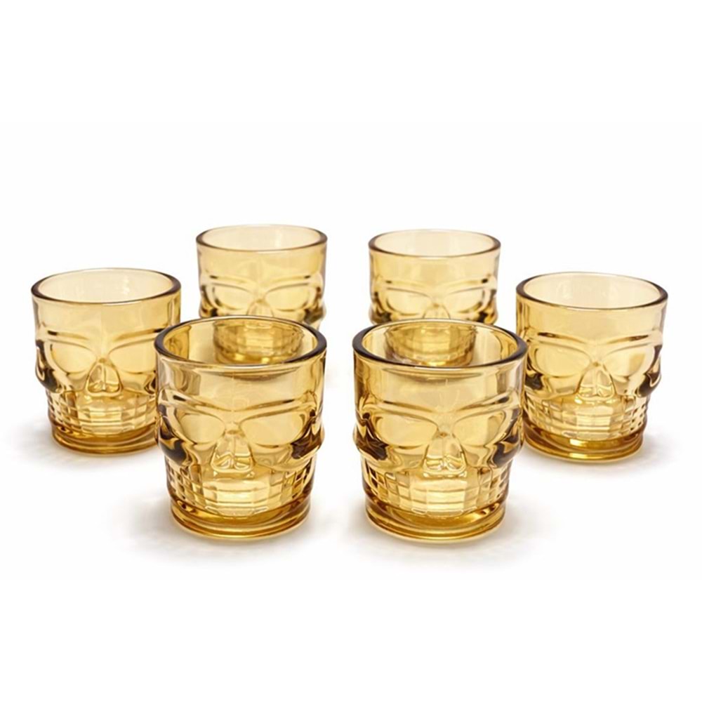 6'Lı Kurukafa Cam Shot Bardağı Alk2160