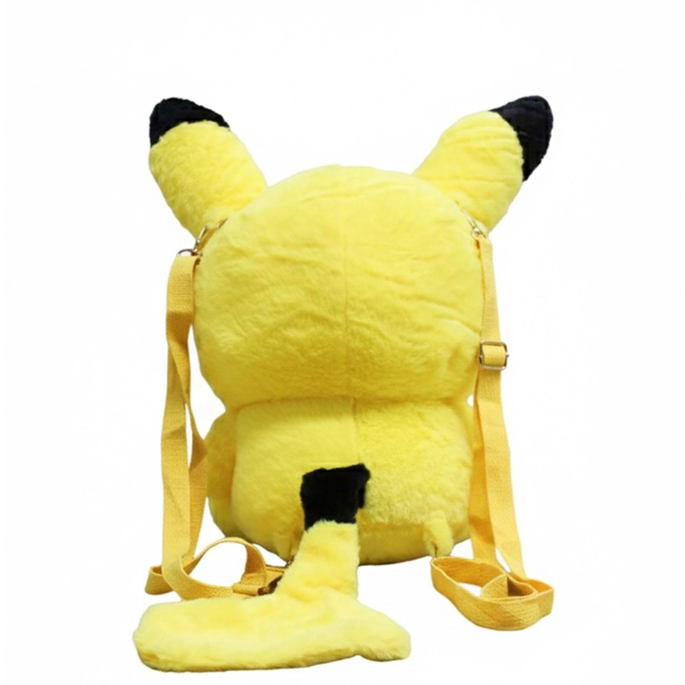 Sevimli Peluş Pikachu Sırt Çantası Alk3004