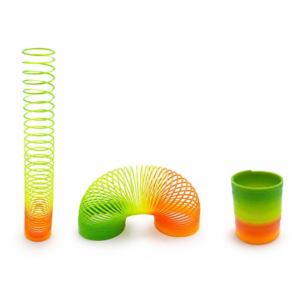 Rainbow Gökkuşağı Stres Yayı - Kutulu Büyük Boy Plastik Slinky Oyuncak Alk4006