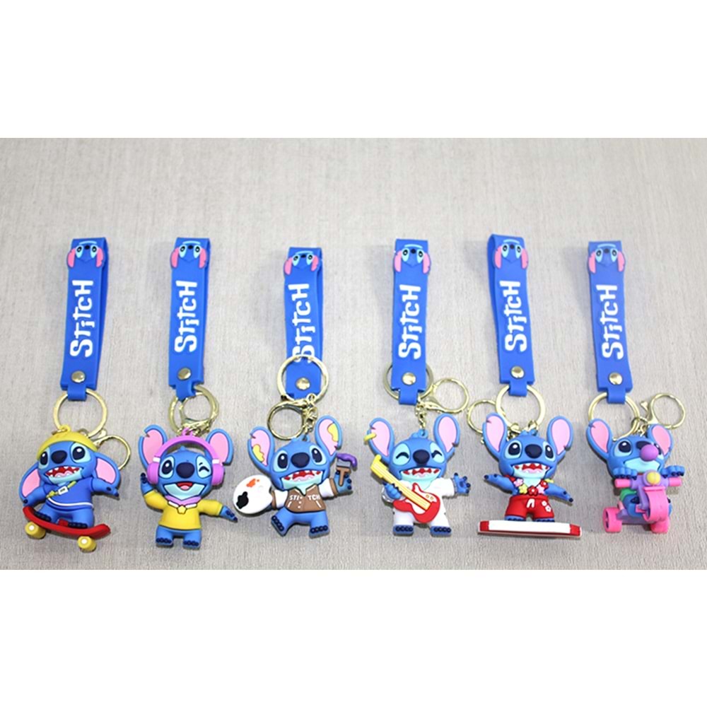 Stitch Silikon Anahtarlık Alk4258