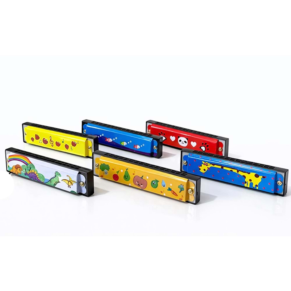 Desenli Metal Mızıka Alk4388