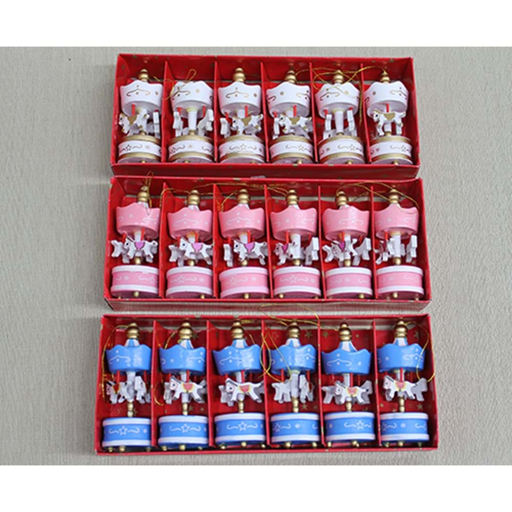 Ahşap 6'Lı Dekoratif Atlı Karınca Alk4393