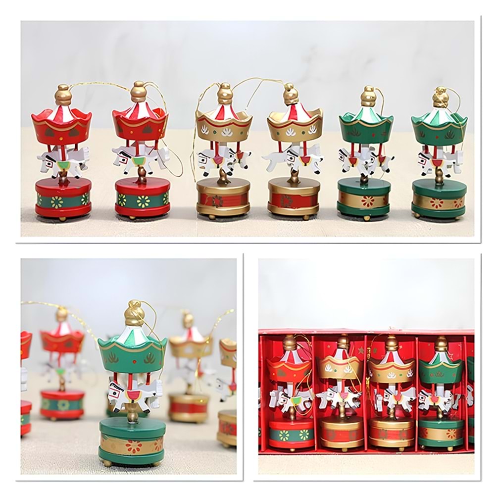 Ahşap 6'Lı Dekoratif Atlı Karınca Alk4395