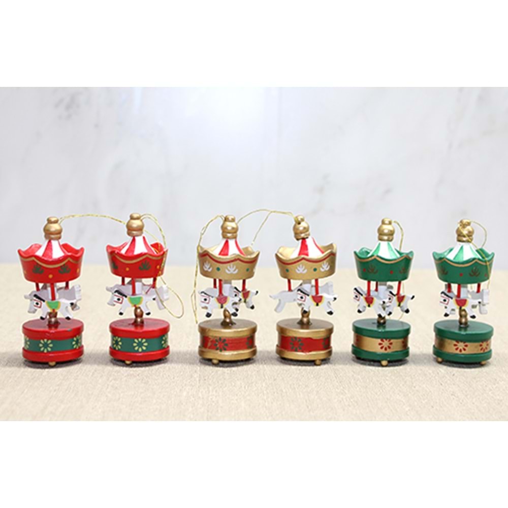 Ahşap 6'Lı Dekoratif Atlı Karınca Alk4395