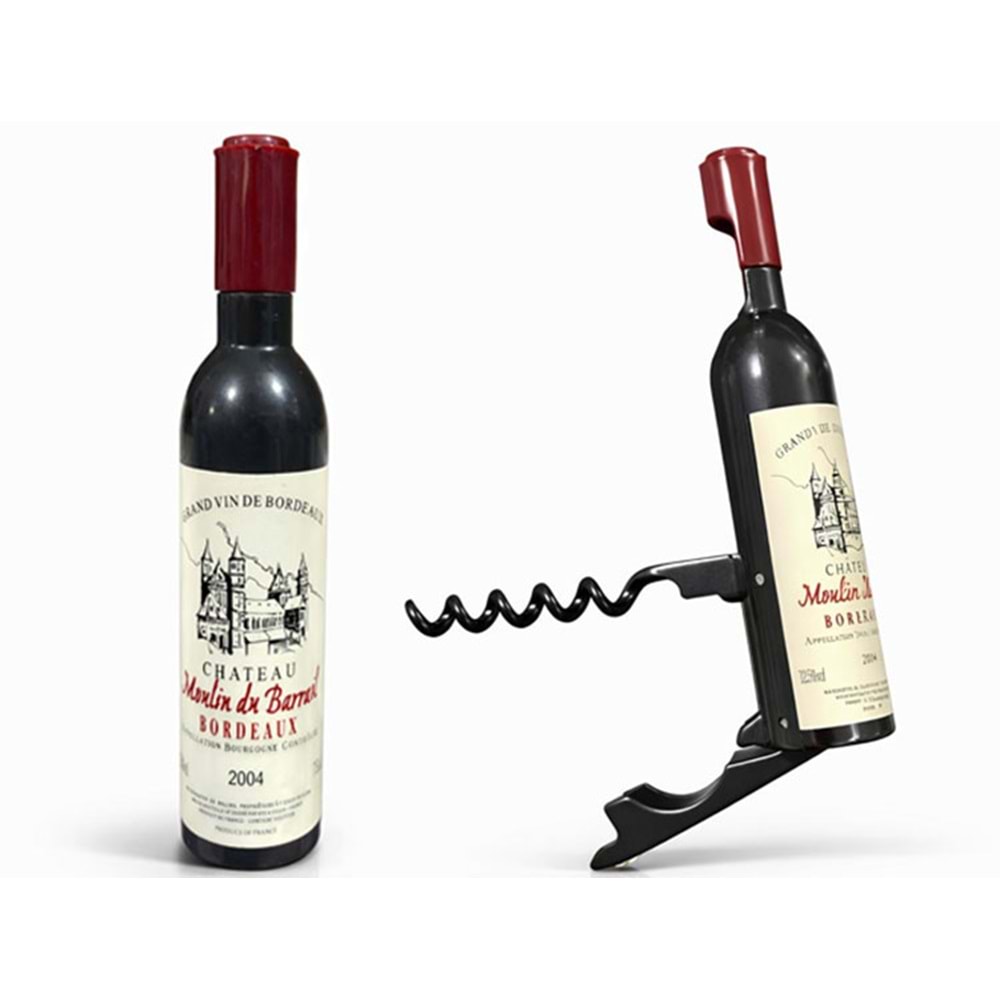 Şişe Tasarımı Paslanmaz Çelik Tirbuşon Açacak Alk4408