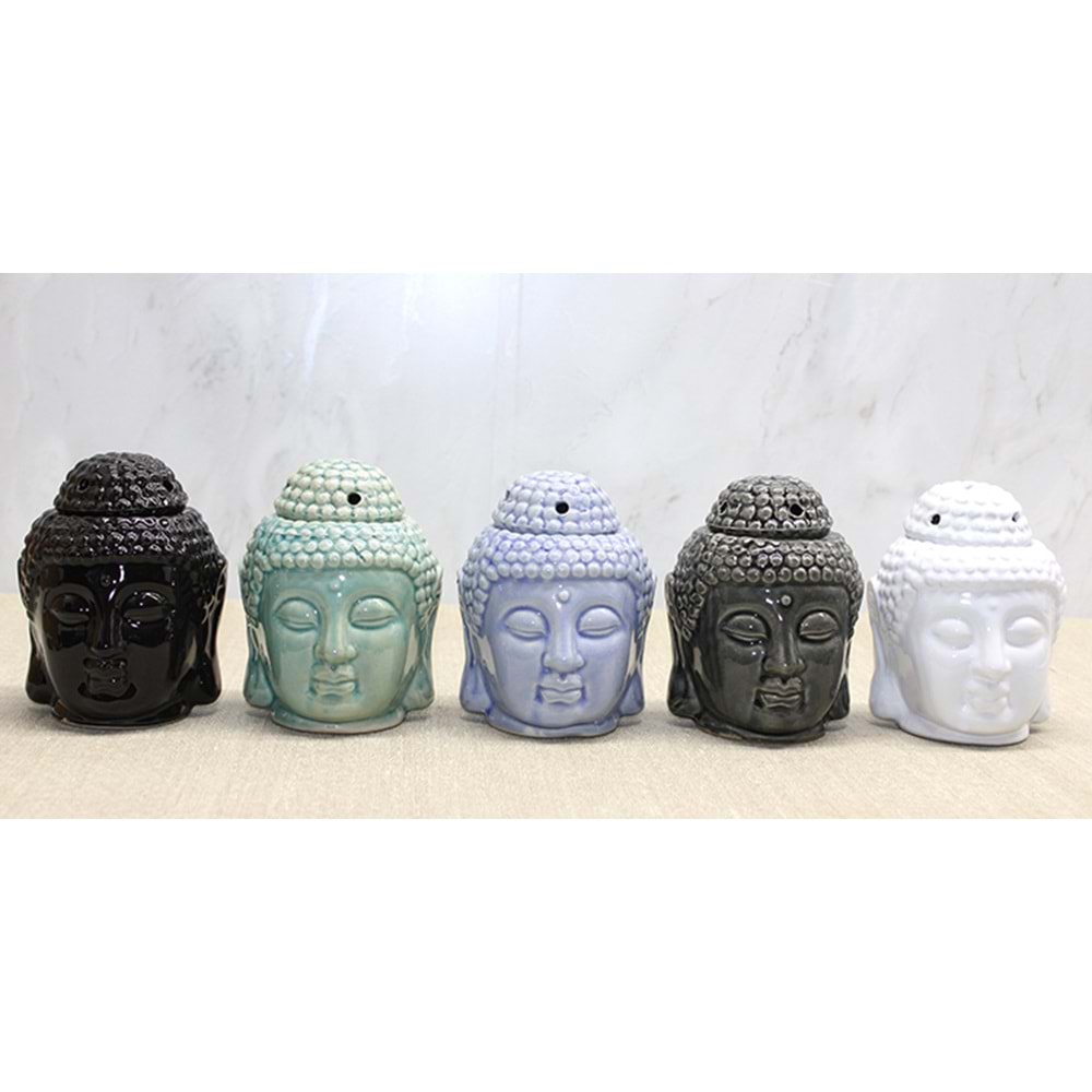 Seramik Buda Büstü Buhurdanlık Alk4446