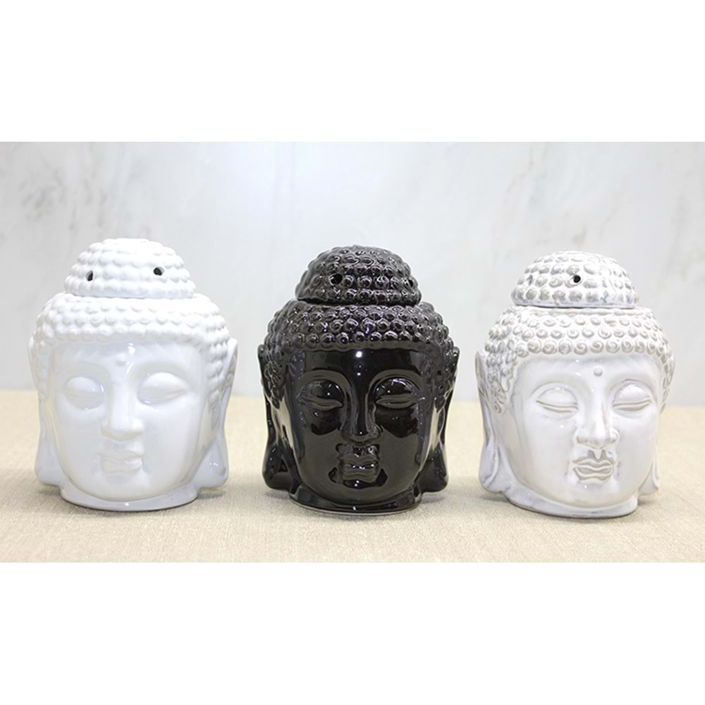 Seramik Buda Büstü Buhurdanlık Alk4447