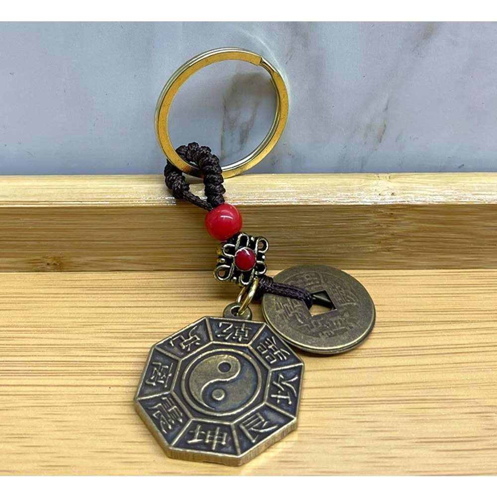 Metal Yin Yang Anahtarlık Alk4457
