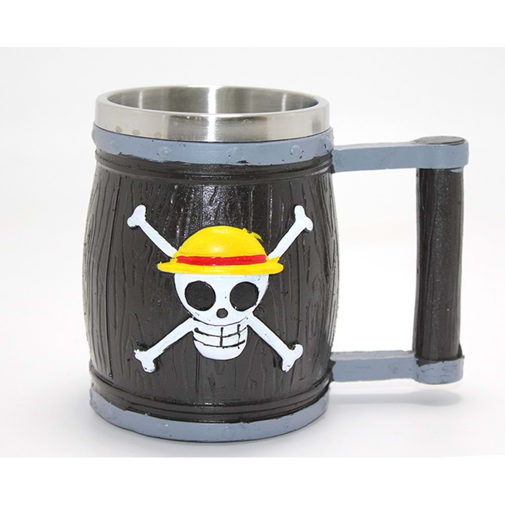 One Piece Temalı 3D Kabartmalı Çelik Kupa Bardak Alk4483