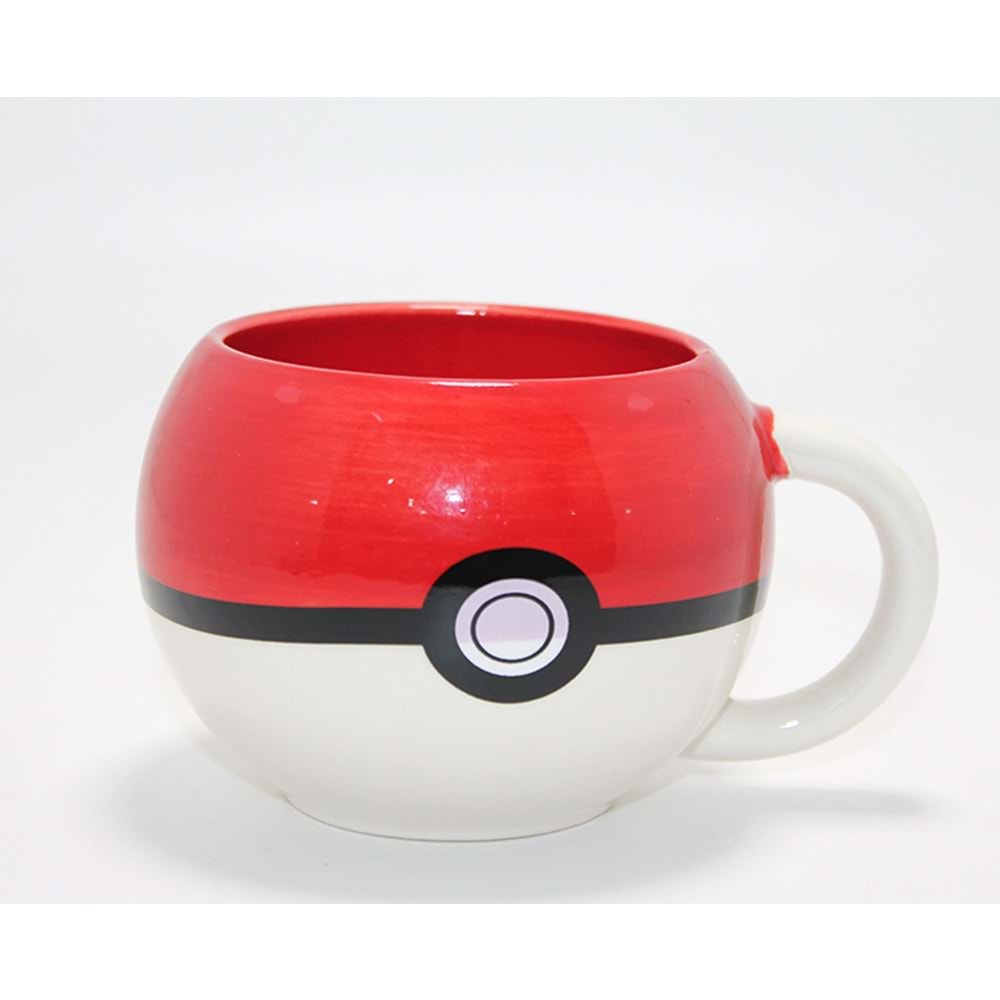 Pokemon Pokeball Tasarımlı 3D Porselen Kupa Bardak Alk4498