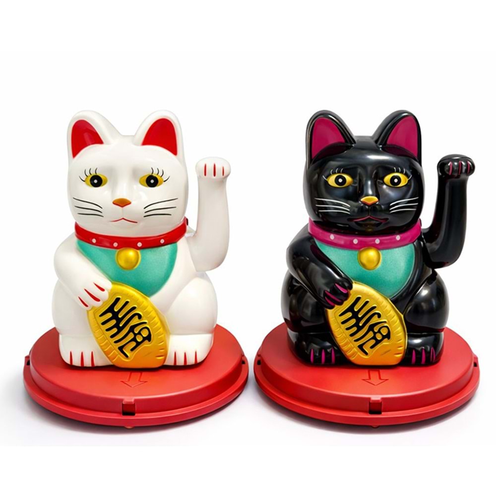 Güneş Enerjili Sallanan Şans Kedisi - Maneki Neko Alk4521