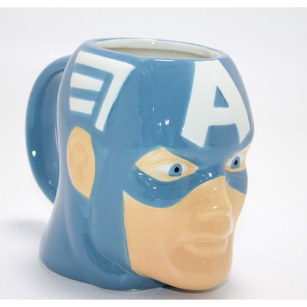 Marvel Captain America (Kaptan Amerika) 3D Kabartmalı Karakter Kupa Bardak Alk4542