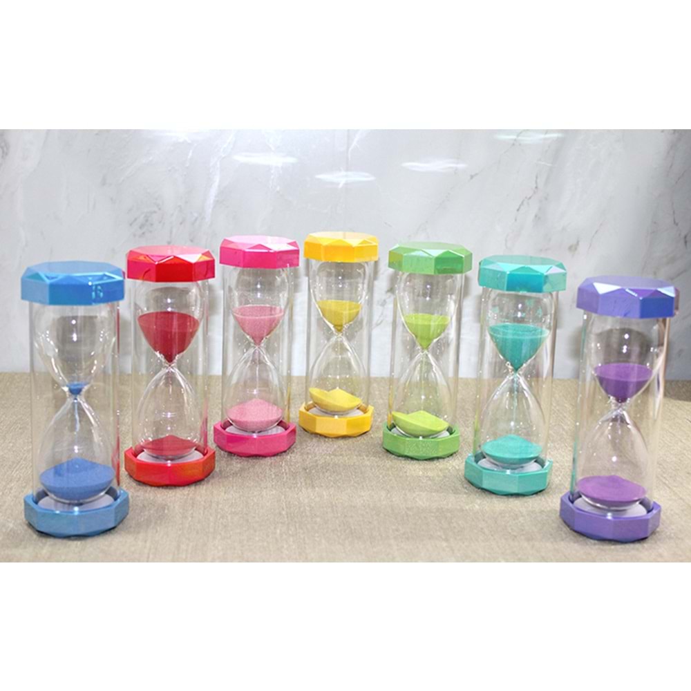 Plastik Çerceveli Renkli 10 Dk Kumsaati Alk4563