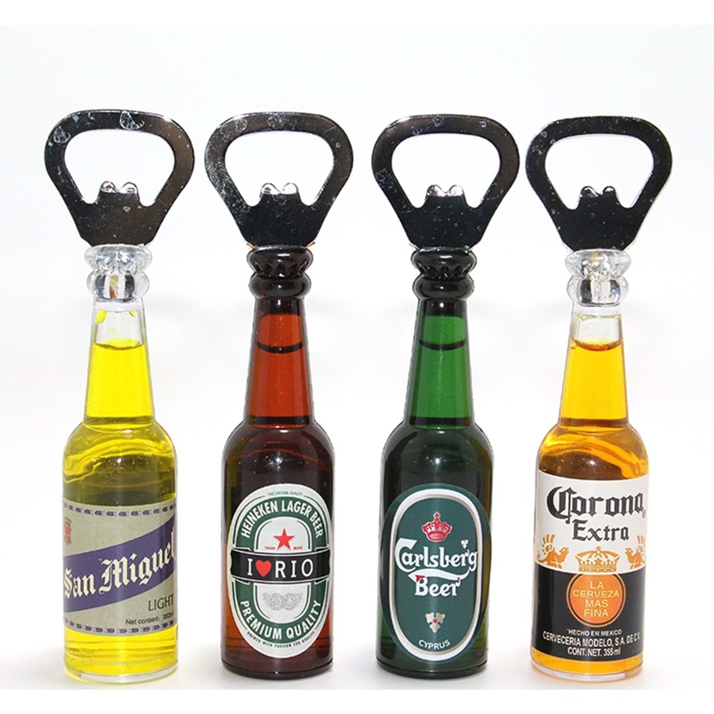 Mini İçecek Şişesi Tasarımlı Magnetli Şişe Açacağı Alk4605