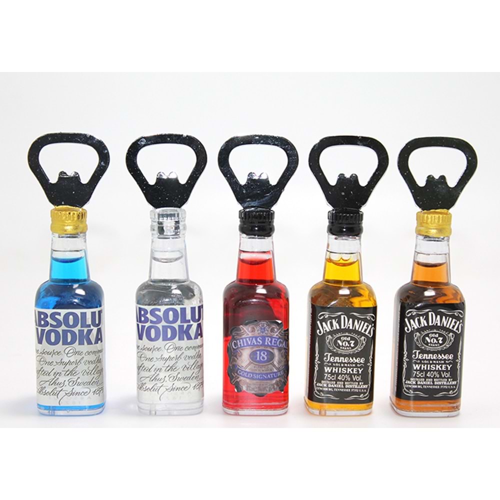 İkonik İçki Şişesi Tasarımlı Magnetli Şişe Açacağı Alk4607
