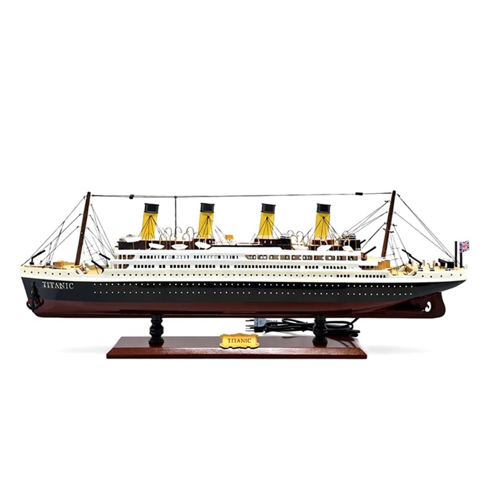 Özel Tasarım Ahşap Işıklı Titanik Gemi Alk4615
