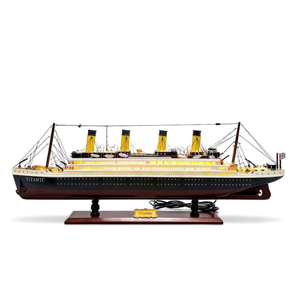 Özel Tasarım Ahşap Işıklı Titanik Gemi Alk4615