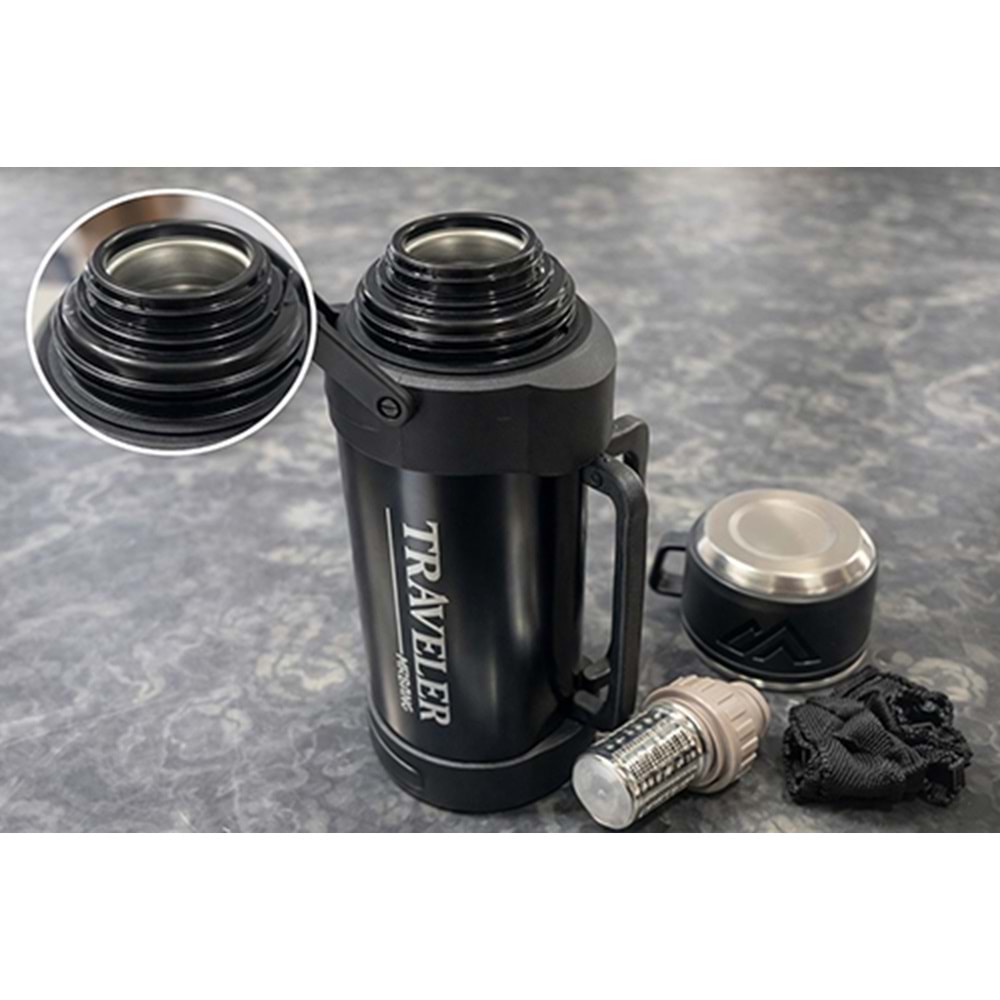 1600 Ml Çift Katmanlı Vakumlu Paslanmaz Çelik Termos Alk4640