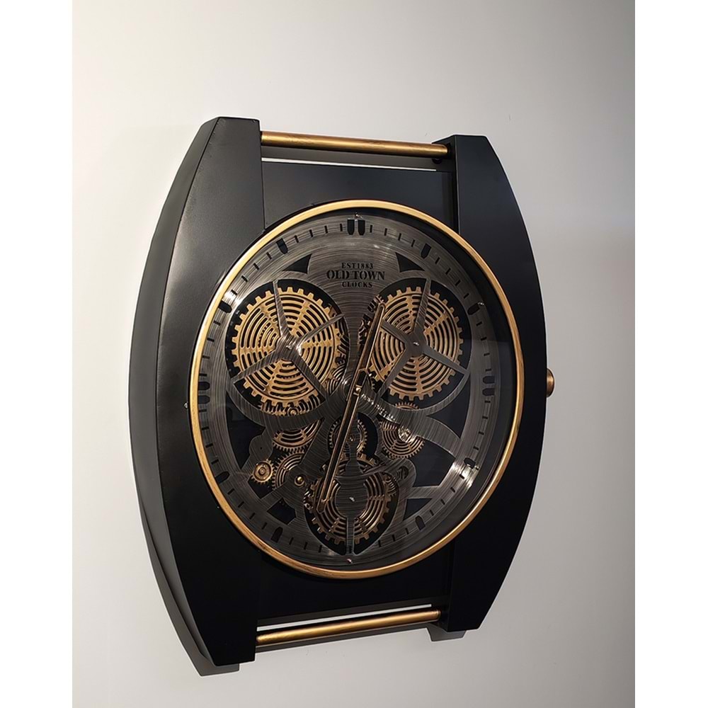 Özel Tasarım Metal Çarklı Duvar Saati Alk4838