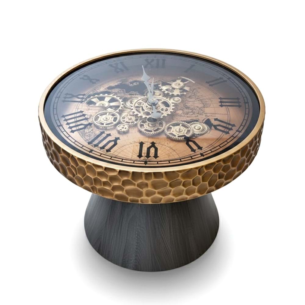 Metal Çarklı Sehpa Saat Alk4841