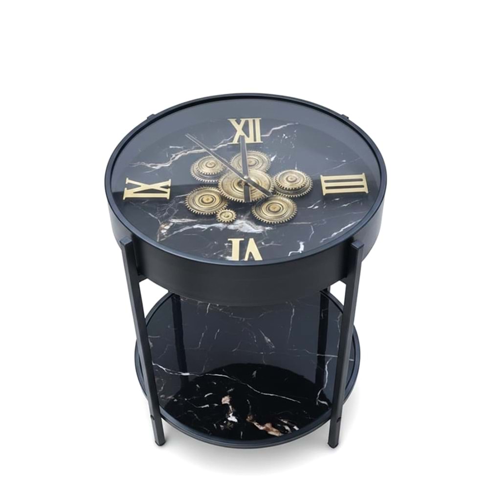 Metal Çarklı Sehpa Saat Alk4846