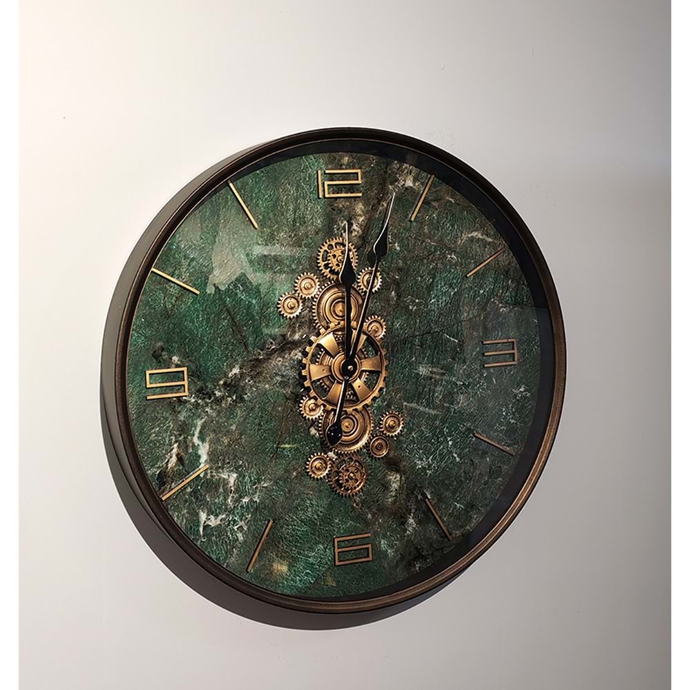 Özel Tasarım Metal Çarklı Duvar Saati Alk4853