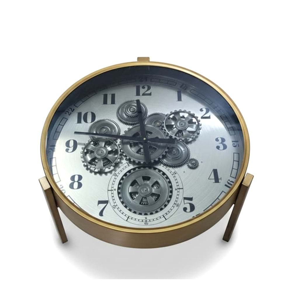 Metal Çarklı Sehpa Saat Alk4863