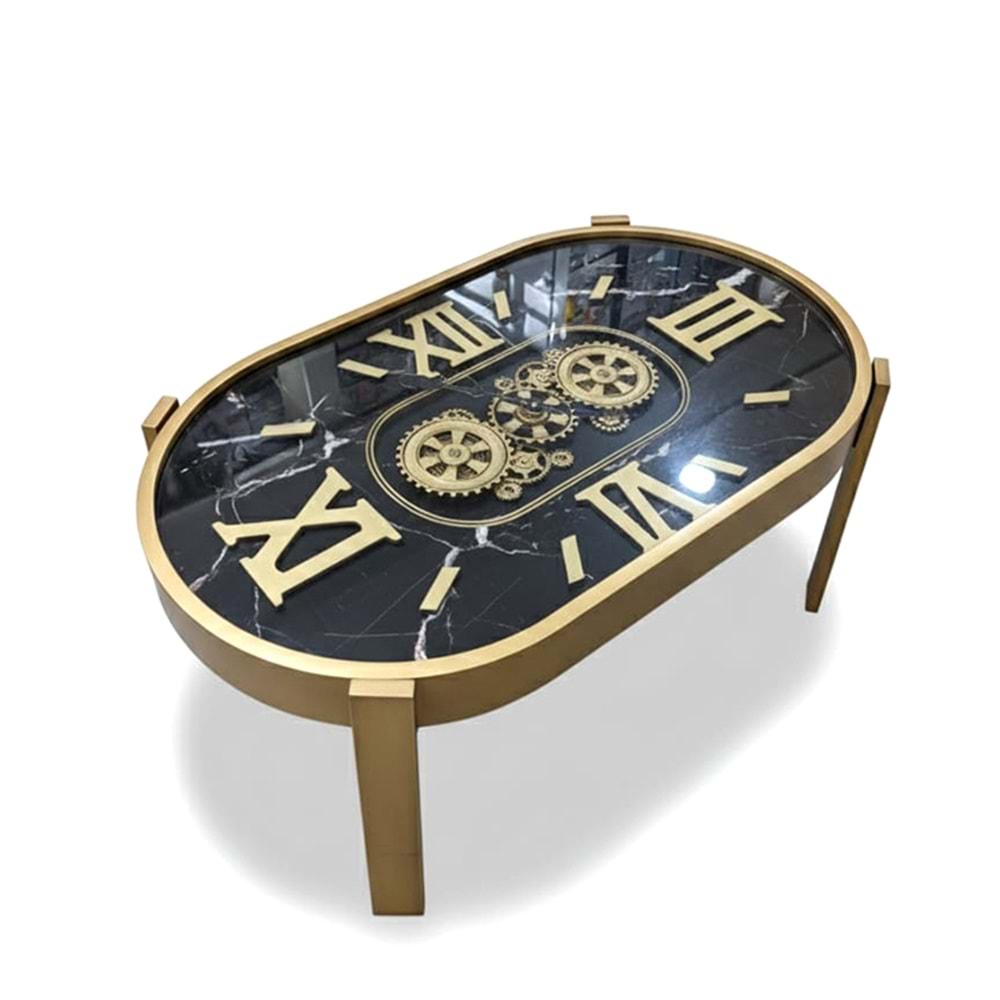 Metal Çarklı Sehpa Saat Alk4866