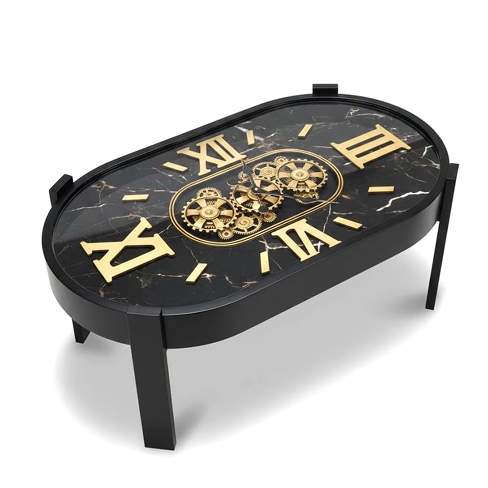 Metal Çarklı Sehpa Saat Alk4867