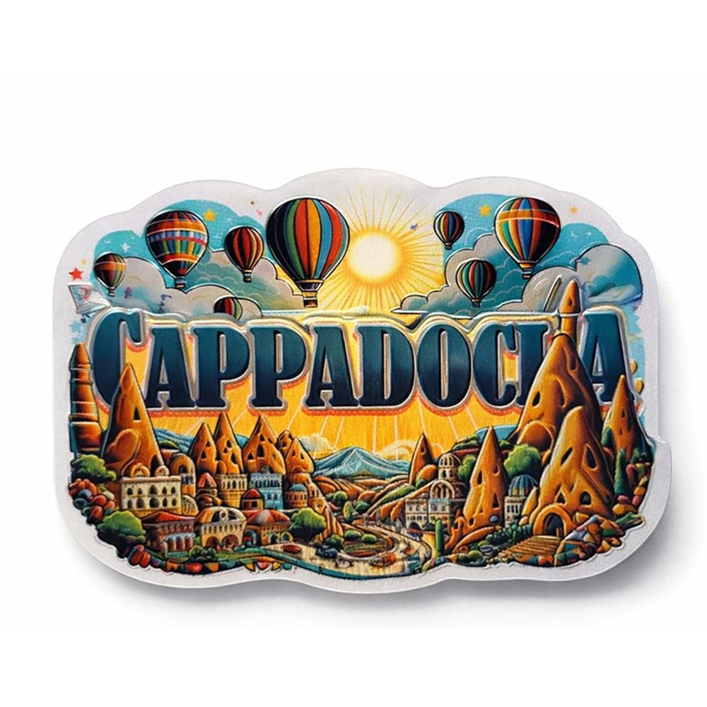 Kapadokya Temalı Silikon Buzdolabı Magneti Alk5049