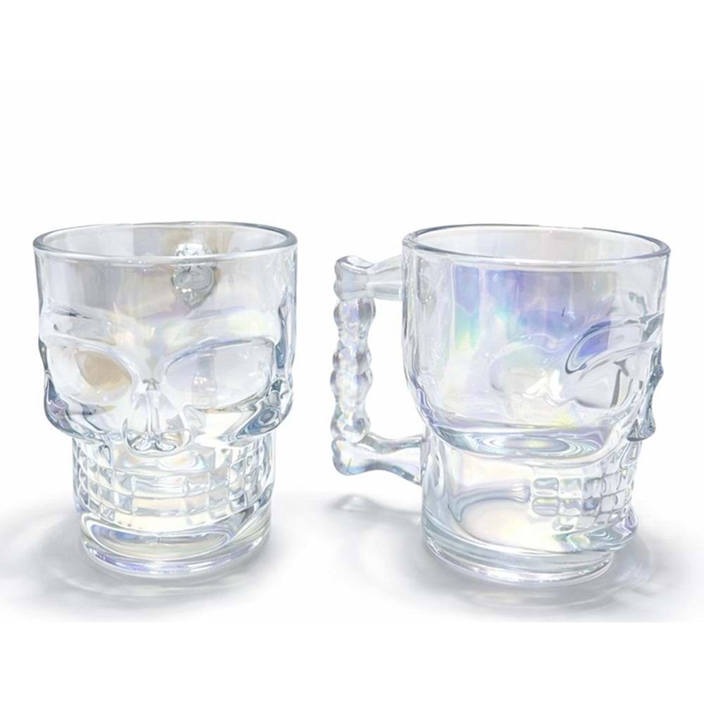 2'Li Cam Kurukafa Kupa Bardak Seti Alk5113