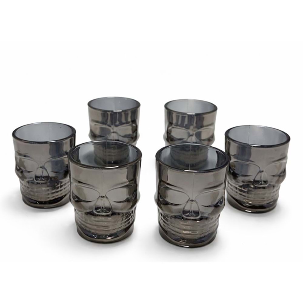 6'Lı Kurukafa Cam Shot Bardağı Alk5115