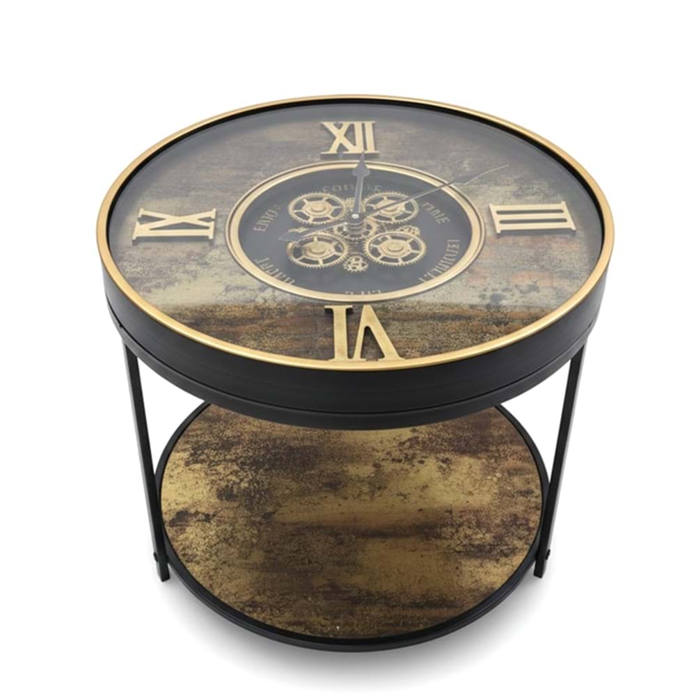 Metal Çarklı Sehpa Saat Alk5126