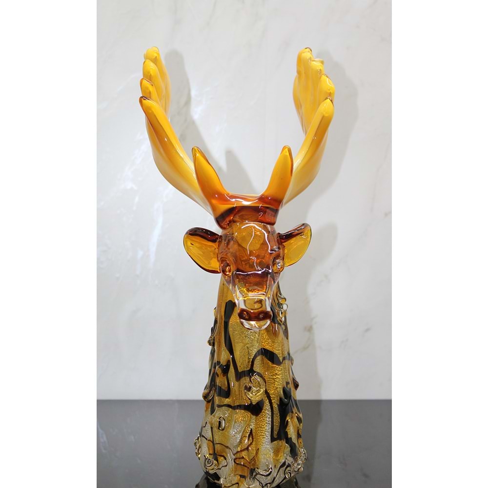 Murano Cam Geyik Büstü Alk5227