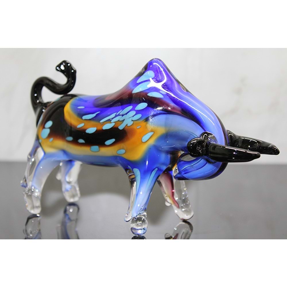 Murano Cam Boğa Figürü Alk5230